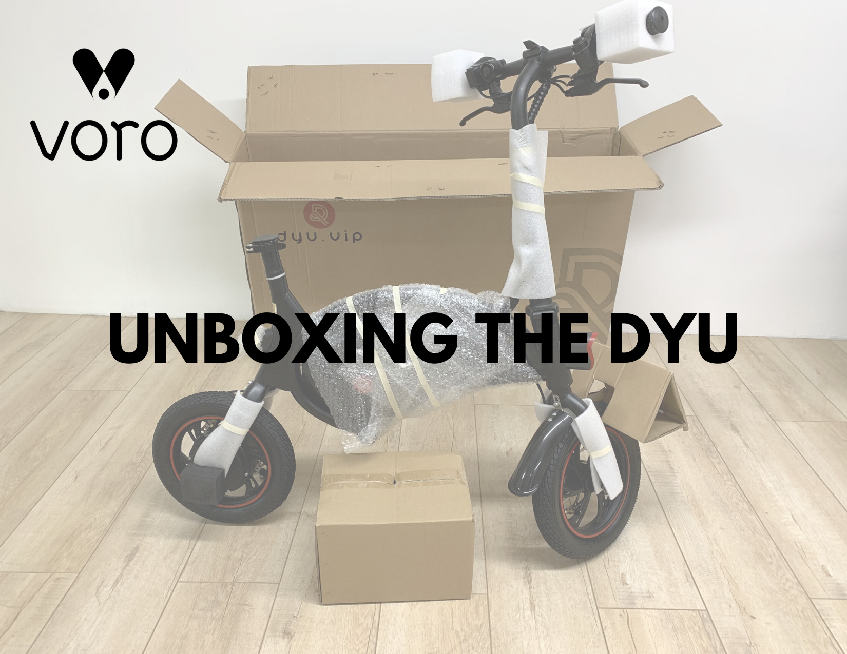 Unboxing the new DYU D1F Seated Electric Scooter