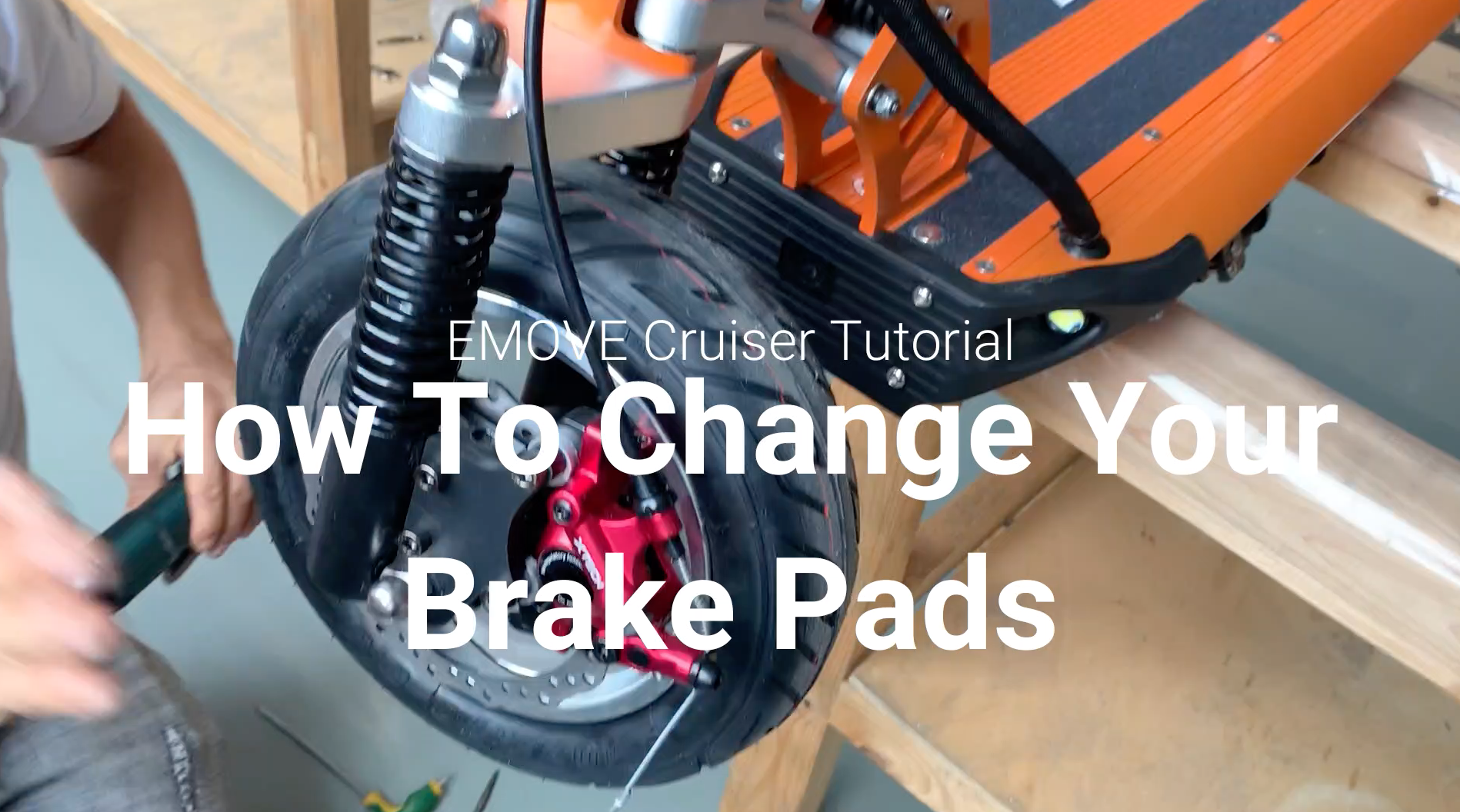 How to replace/change brake pads on your EMOVE Cruiser Electric Scooter?