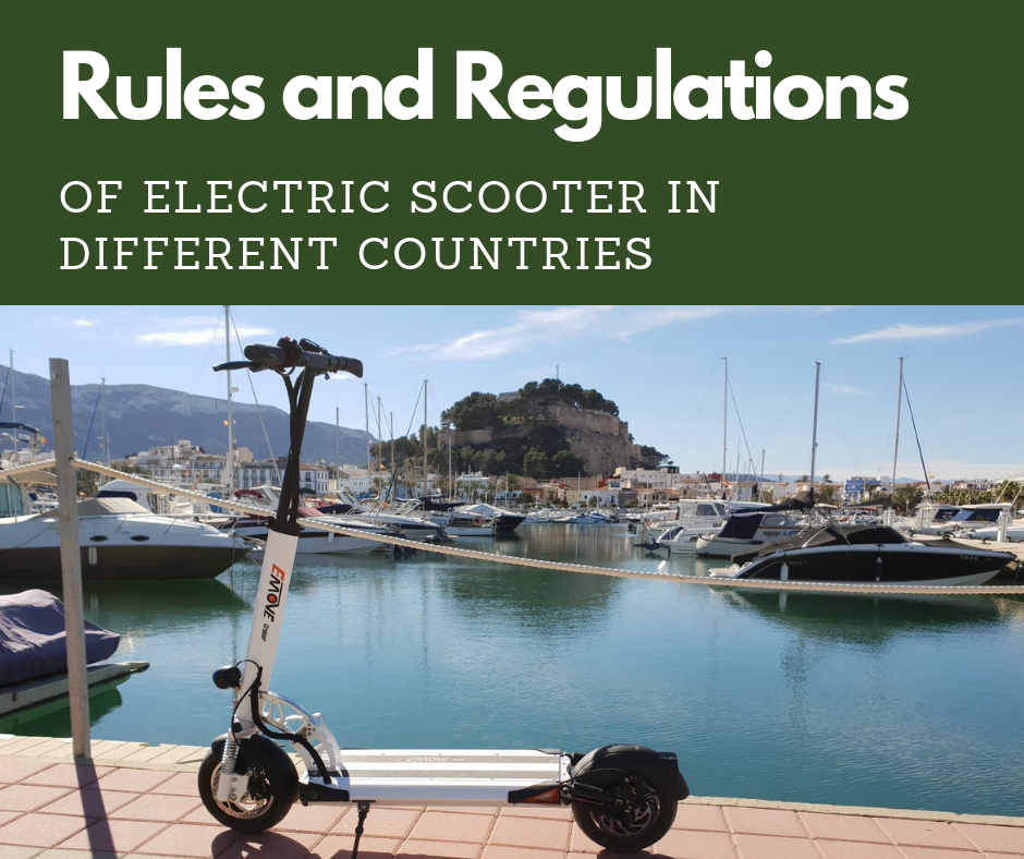 Rules and Regulations of Electric Scooter in Different Countries