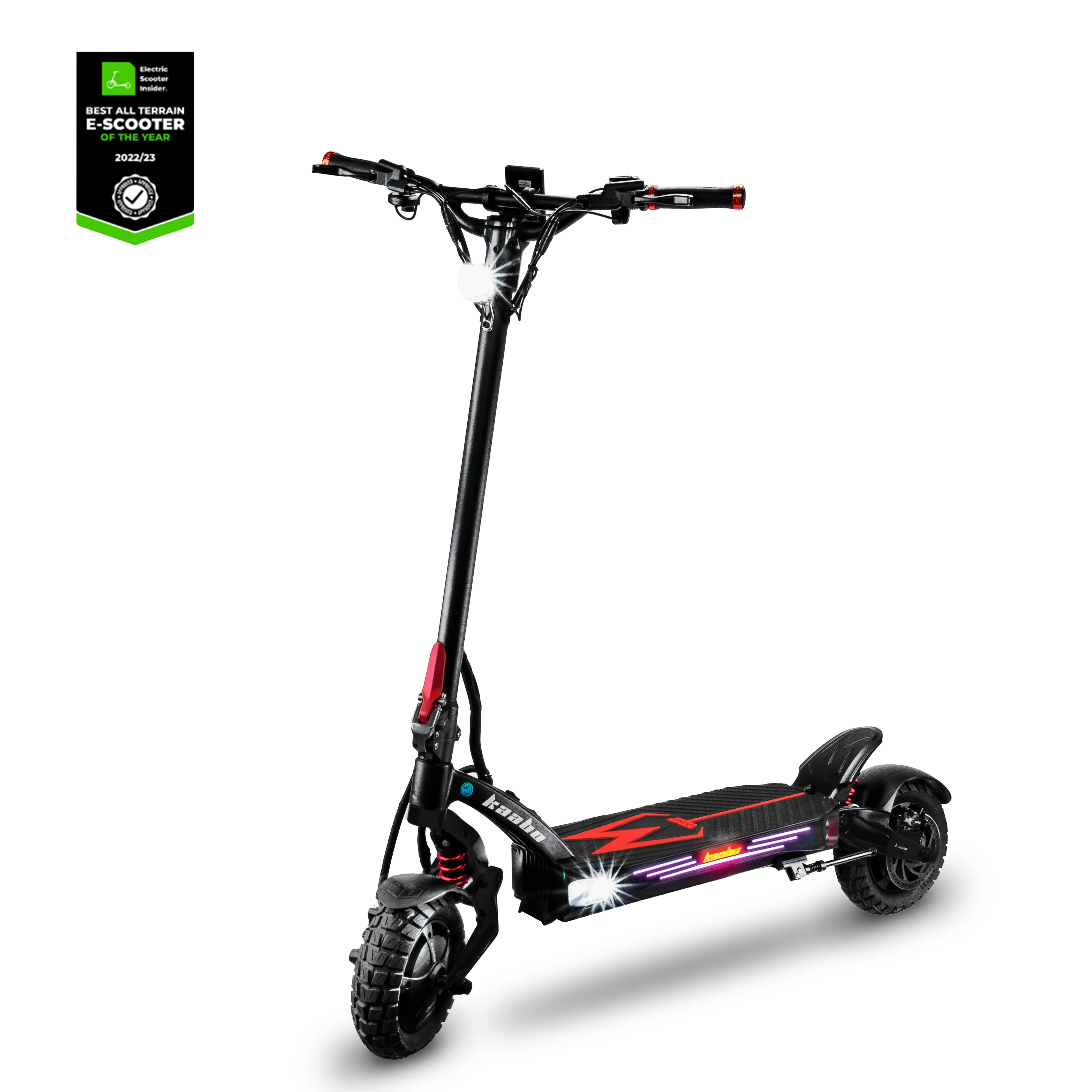 Kaabo Mantis King GT Red Electric Scooter with Awards