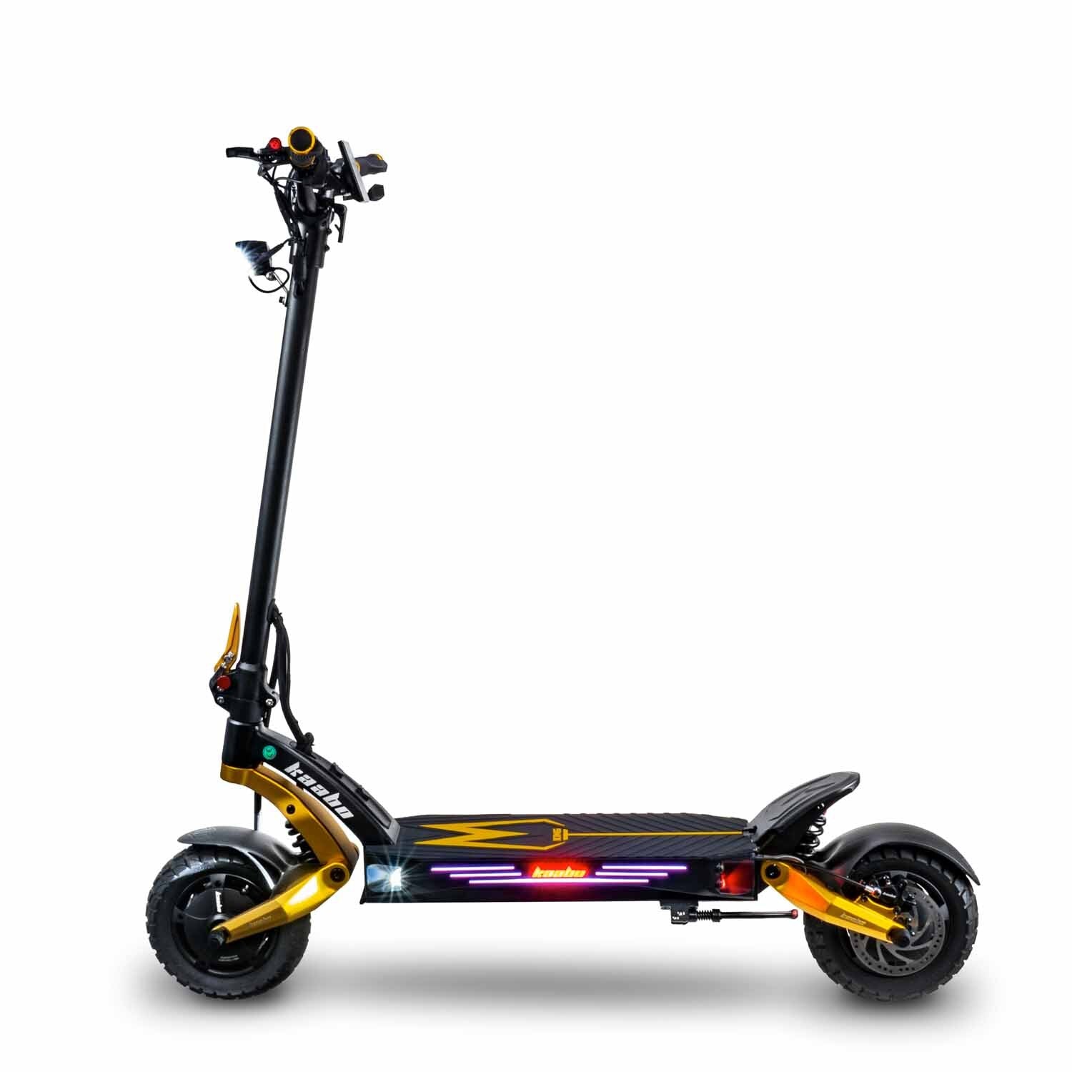 Kaabo Mantis King GT Gold Electric Scooter Side Profile