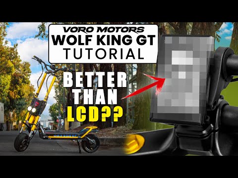 How to use the KAabo Wolf King GT PRo electric scooter TFT display video